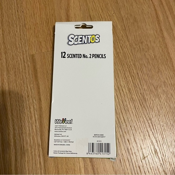 Scentos No. 2 Scented Pencils NEW Green Apple 10 Pack Scratch Sniff School - Picture 3 of 3
